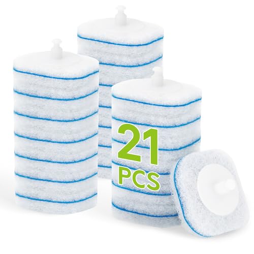 Toilet Bowl Cleaner Wand Refills Compatible with CLOROX, 21 Count Disposable Toilet Brush Refills, Replacement Heads for Toilet Cleaning System - size: 7 Count (Pack of 3)