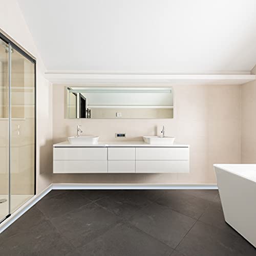 78 Inches Water Barrier for Sink, Shower Threshold Water Dam Barrier, Silicone Water-Blocking Self-Adhesive Shower Splash Guards for Bathtub Sink, Bathroom, Countertop - style: 78 Inches