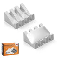 Self Draining Soap Dish Holder,Silicone Soap Dish,for Bathroom,Kitchen, Sponges，Can Extend Soap Life，Keep Soap Bars Dry and Easy Cleaning (Light Grey,2-Pack) - color: Light Grey,2-pack