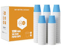 Turbo Bee 3oz Small Disposable Bathroom Paper Cups Bulk 1200 Pack | Thick and leak-resistant blue 3oz bathroom cups, perfect for daily mouthwash. Ideal for parties, kids drinks & sampling. - color: ML-paper 1200pack-3oz