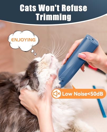 oneisall Pet Clippers for Cat Matted Hair, Quiet Pet Shaver for Cats | Waterproof Cordless Cat Clippers for Matted Long Hair with Storage Bag,Lightweight and Easy to Use for Cat, Pet, Small Dog - color: Blue, size: Standard