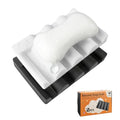 Silicone Soap Dish,Self Draining Soap Holder Perfect for Shower,Bathroom Sink,Kitchen Sink & Travel,Non-Slip Bar Soap Holder Extend Soap Life,Keep Soap Bars Dry & Easy Cleaning (White+Black)-2Pcs - color: (White+black)-2pcs
