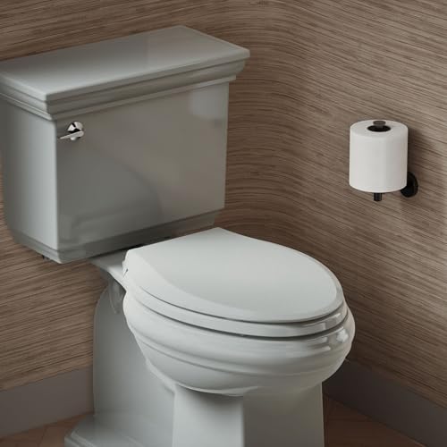 KOHLER CACHET® Nightlight Soft Close Toilet Seat Elongated, ReadyLatch®, Grip-Tight Hardware, Ice Grey - color: Ice Gray, size: Elongated
