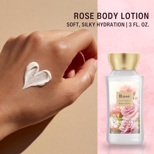 Rose Spa Gift Set For Women - 2PCS Luxury Bath and Body Kit with Body Lotion & Body Mist - Portable Travel Size Self Care Gift for Mom, Wife, Teens, Friends or Her - size: 2PCS