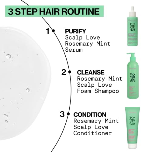 Pacifica Scalp Love Rosemary Mint Serum - Dry, Flaky, and Itchy Scalp Serum, Hydrating, Moisturizing, and Calming Treatment Formulated with Witch Hazel, Vegan and Cruelty-Free - 2 Fl Oz