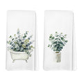 Eucalyptus Bathtub Toilet Paper Roll Hand Towels Set of 2 | Eucalyptus Gifts - color: eucalyptus