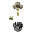 Universal Lift n Turn, (Twist Close) Bath Tub/Bathtub Drain Stopper Includes 3/8" and 5/16" Fittings Antique Brass - color: Antique Brass, size: With Hair Catcher