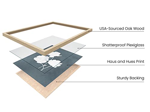 HAUS AND HUES Floral Wall Art - Set of 4 Plant Posters for Wall Vintage Botanical Prints, Flower Pictures for Room Aesthetic, Vintage Art Prints Flower Wall Art (Beige Frame, 8x10) - color: Colored Antique Flowers, size: 8x10, style: Beige Framed
