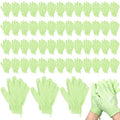 Didaey 104 Pcs Exfoliating Glove Bulk Shower Gloves with Hanging Loop Exfoliating Body Scrubber Dead Skin Remover for Body Bath Beauty Spa Massage Scrubs Men Women Bathing (Green) - color: Green