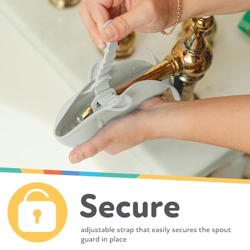 Nuby Bathtub Safety Spout Guard - Compatible with Most Standard Faucets - Bath Toys - Shark - style: Shark