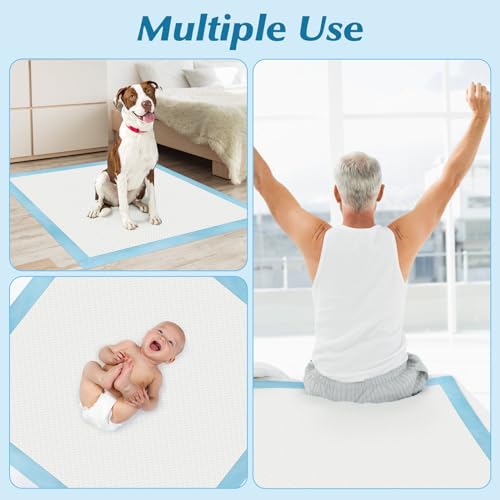 50 Count 36" x 36" Super Absorbency Disposable Underpads - Leakproof Quick Drying Pads for Baby, Puppy & Adults, Bed Pads, Incontinence & Dog Pee - size: 50 Count 36" x 36"