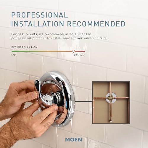 Moen Adler Chrome One-Handle Tub & Shower Faucet Multi-Function Showerhead, 82604 - color: Chrome