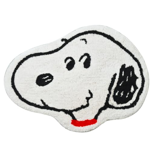 Collectibles Peanuts Snoopy 100% Cotton Non Slip Plush Bathroom Mat Rug (Officially Licensed Product) by Franco - color: Peanuts