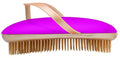 B107 Shower Head Brush/Exfoliator Shampoo Brush/Head Massager Scalp Stress Relax Shower Brush/Scalp Scrub Hair Brush Massager/Hair Massager for Hair Growth/Scalp Dandruff Brush Small Hair Brush - color: Lovely Pink