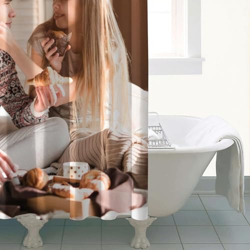 Personalized Shower Curtain Set Custom Photo Shower Curtains Modern Minimalist Home Bathroom Curtain Decor with 12 Hooks 72 Inch Wide * 72 Inch High - color: 1 Photo, size: 72"W x 72"L (Pack of 1)