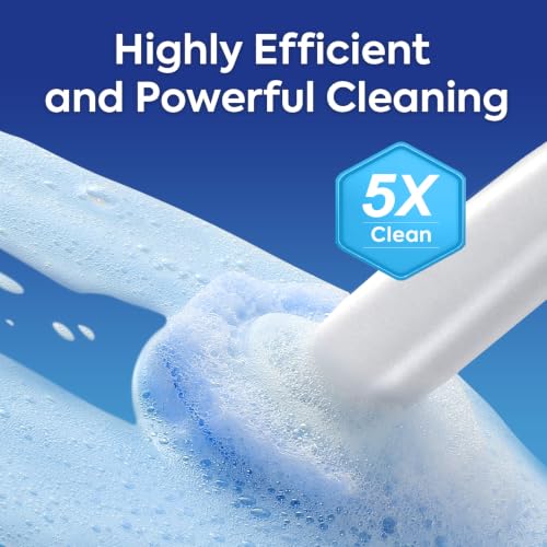 50 Pcs Disposable Toilet Cleaner Refill Pads, Universal Toilet Bowl Brush Replacement Heads, Durable Deep Cleaning Refills, Fresh Scent Bathroom Cleaning Supplies - size: 1 Count (Pack of 50)