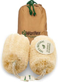Waritex Organic Egyptian Loofah Sponges Exfoliating Scrubber Bath [2 Pack] | Natural Loofah Fiber for Gentle Skin Exfoliation, Deep Cleansing Full Body Spa Experience, Smooth Radiant Skin Care