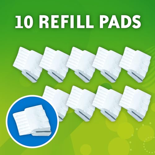 Scrubbing Bubbles Flushable Toilet Bowl Wand Cleaner Refills, Fresh Brush Cleaner Toilet Refill Pads, Removes Limescale & Odors, Citrus Scent, 10 Count (Pack of 1) - size: 10 Count (Pack of 1), style: Refill