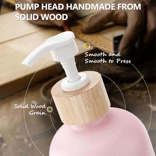 soap Dispenser (Pink Sponge Holder + Pink Bottle) - color: Pink Sponge Holder + Pink Bottle
