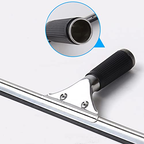 Black 15cm 6in Window Squeegee All Purpose Squeegee for Glass Shower Doors, Car Window, Home Mirrors, Bathroom Cleaner Wiper Accessory(6in/15cm, Black) - color: Black, size: 6in/15cm