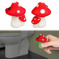 Glow in The Dark Mushroom Toilet Bolt Covers Decorative, Tool-Free Install | PLA Material, Bolt Hole 0.94'',Covers Floor Bolts Screw Caps, with Plastic Backup Floor Bolt Caps & Washers, 2 Pack - style: Red Mushroom