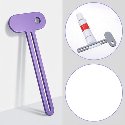 Ymapinc 5Pcs Metal Toothpaste Squeezer Tool | Tube Roller Squeezer for All Tubes, Toothpaste, Hand Cream, Cosmetics, Bathroom, Portable for Traveling
