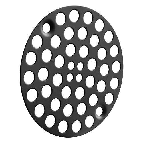 Artiwell 4’’ Shower Strainer Drain Trim Set, Solid Brass Screw-in Shower Strainer Drain Cover, Replacement Strainer Grid by Artiwell, Machine & Self-Tapping Screws Included (MATT Black) - color: Matt Black