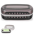 Shampoo Bar Holder Leak-Proof Travel Soap Case Black Soap Dish with Draining Layer, Multi-Use Large Soaps Box for Shampoo Bars Travel, Camping, Gym, Bathroom