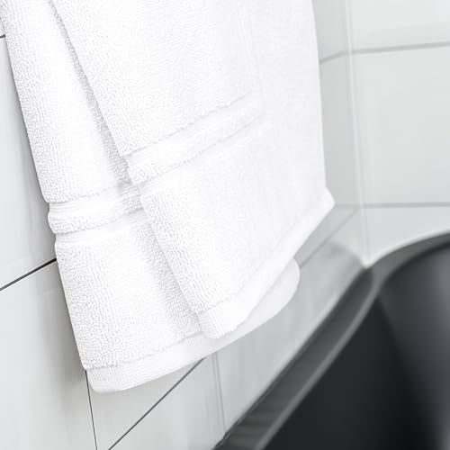 Tens Towels Pack of 2 Bath Mats 100% Cotton, 20 x 32 Inches, Super Absorbent, Hotel Quality Premium Floor Towels, Luxurious, Soft & Quick Dry, Not a Bathroom Rug, White - color: White