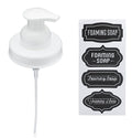 Jarmazing Products Mason Jar Foaming Soap Dispenser Lids - Includes Waterproof Stickers! - White - 1 Pack - color: White, size: Pack of 1