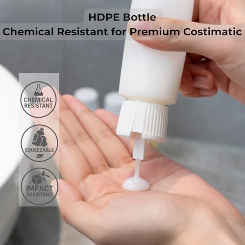 Travel Bottles for Toiletries TSA Approved Travel Size Containers BPA Free Leak Proof Refillable Liquid Silicone Squeezable Travel & HDPE Translucent Flip Top Bottles (Silicone & HDPE Flip Top) - style: Silicone & HDPE Flip Top