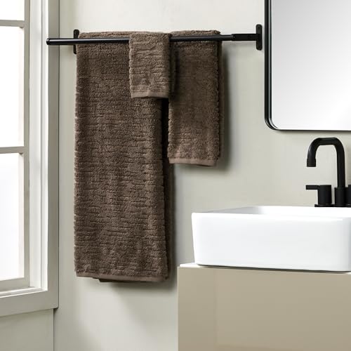 SKL Home CloudSoft Cotton Luxury 4 Pc Wash Set for Bath & Gift, Mink Brown - color: Mink Brown, style: Wash Cloths (Set of 4)