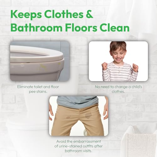 P-flector® Toilet Seat Urine Guard (1-Pack) - Pee Splash Guard for Potty-Training Kids, Adults, Seniors & Special Needs Individuals - Fits Round, Elongated & Curved Toilet Seats