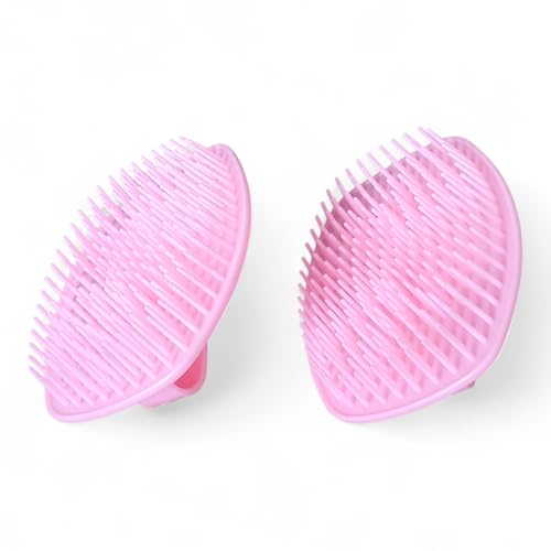 Detangler Hair Brush 2 Pack for Wet & Dry Hair (4×3 in) - Firm Bristle Shampoo Scalp Massage Brush for Shower - Pain-Free Detangling for Women, Men, Kids (Pink) - color: Pink