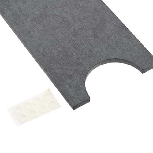 dophee Faucet Mat for Kitchen Sink, Diatomite Fast Drying Stone Sink Tray Faucet Splash Guard Absorbent Mat for Bathroom Counter, 23.3"x3.9", Dark Grey - color: Dark Gray