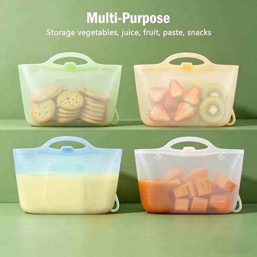 Silicone Travel Bottle Sterilizer Bags | Microwave Steam Sterilizer Bags for Baby Bottles, Breast Pump & Pacifiers, Reusable Steam Sterilizing Bags for Travel and Home Use (Clear Blue) - color: Clear Blue