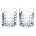 Gaolinci 2 Pcs Diamond Embossed Clear Glass Mouthwash Cup Cups, Bathroom Brushing Cup, 8 Oz - color: Clear