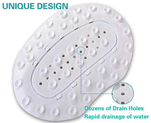 TPE Neck Pillow for Bathtub, Small Bath Pillow with Suction Cups | Small bath pillow with neck support , waterproof material,compact size for home or travel relaxation.