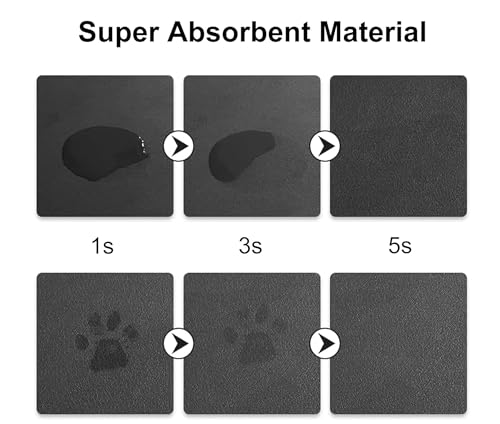 Kitchen Sink Splash Guard Faucet Mat -1 PC Super Absorbent Fast Drying Mat Sink Gadgets-Splash Guard Behind Faucet Drip Catcher for Kitchen, Bathroom,Sink Mat, Dish Drying Mat, Bathroom(15" X 5.5" ) - color: Gray