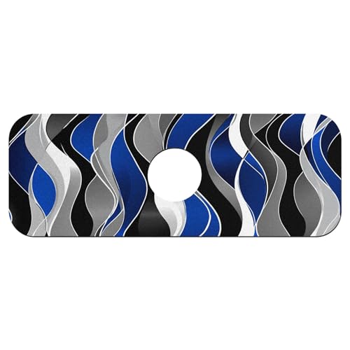 Faucet Fast Absorbent Pad - Modern Abstract Blue Grey Wave , Suitable For Kitchen, Bathroom, Island And Other Scenes - color: Modern Abstract Blue Grey Wave