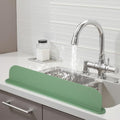 19.3 inch Silicone Sink Splash Guard, Splash Guard for Kitchen Sink Area, Backsplash Protector for Kitchen Countertop & Bathroom Bathtub with Non-Slip Strong Suction, Sage Green - color: Sage Green