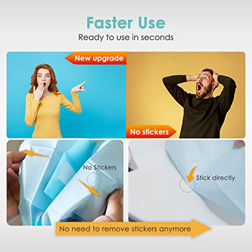 TRIPTIPS Toilet Seat Covers Disposable Travel Pack 20 count｜Faster use-Sticker free｜Waterproof｜XL Disposable Toilet Seat Cover for Adults and Kids, Individually for Public Restroom/Airplane - color: 20pcs