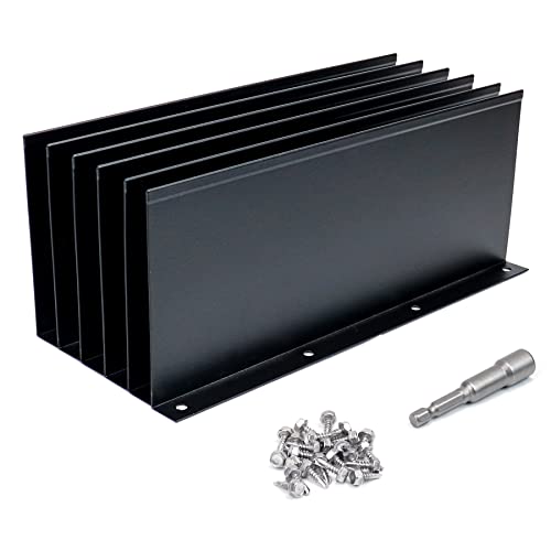 6 Pack Aluminum Gutter Valley Splash Guard,Keep Water from Overshooting The Gutter,for Valley,Corner,or Straight,10 inch Each Piece,Black - color: Black, size: 6 Pack