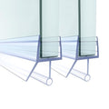Shower Door Bottom Seal,2 PCS 1/2" X 36" Shower Door Sweep for 1/2 Inch Glass,Frameless Glass Door Seal Strip to Seal 12mm Gap - Stop Shower Leaks and Create a Water Barrier - size: For 1/2" Glass