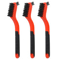 Nylon Cleaning Brushes with Ergonomic Handle for Tight Spaces, Auto Detailing Brush Set for Cleaning Dust in Holes(3 Pack)