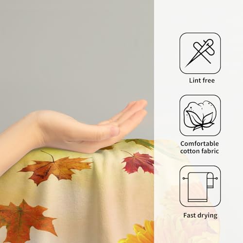 Fall Orange Hand Towels Set of 2 Autumn Pumpkins Towel for Bathroom 14x28 Inch Thanksgiving Harvest Fingertip Towels Super Soft Quick Dry Face Towel for Home Kitchen Spa Hotel Fall Decoration - color: Fall Orange Pumpkins