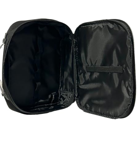 GIORGIO ARMANI MEN Canvas Toiletry BLACK Zip Travel Pouch Fragrance Bag (9.5L X 7H X 2W) - MEN 1840