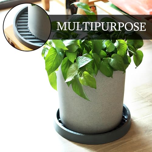 SHENGYIYISHENG Plunger Mat, Air Drying Mat for Toilet Plunger, Plunger Holder Catches Drips - Wicks Water from Plunger and Dries Quickly, Plunger Tray for Kitchens & Bathrooms (Black, 2 Pcs)