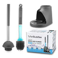 Toilet Brush & Plunger Set - Toilet Bowl Brush and Holder, Refillable Liquid Dispenser Brush - 2 in 1 Silicone Toilet Brush & Plunger Set for Bathroom