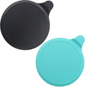 (2 Pack) Silicone Bathtub Stopper, 6" Extra Large Silicone Drain Plug, Universal Shower Drain Tub Stopper for Kitchen Gadgets Bathroom, Black+Blue - color: Black+blue